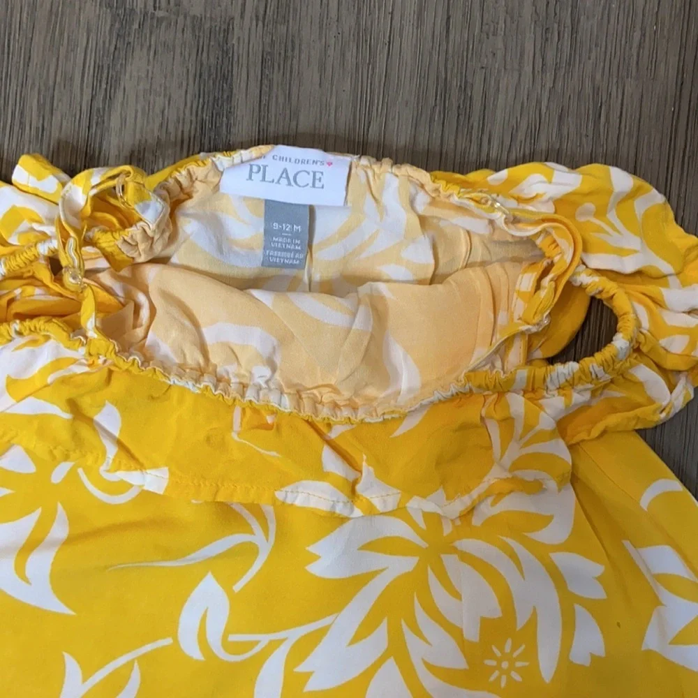 Children’s Place Tropical Pink and Yellow Toddler Dresses
